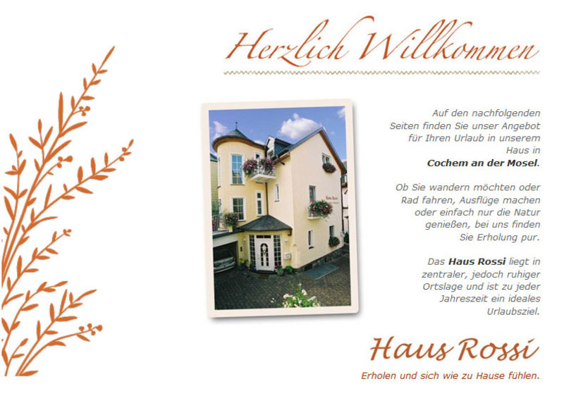 Details Zum Artikel Ferienwohnungen Pension Haus Rossi